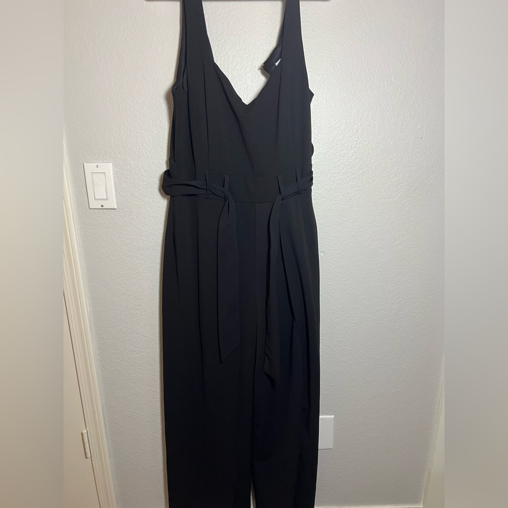 Romper with open slit jumpsuit